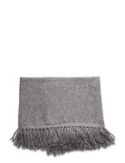 Davida Cashmere Scarf Fringes Grå