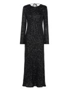 Gina Tricot Sequins Maxi Dress Svart