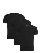 Tommy Hilfiger Stretch Cn Tee Ss 3Pack Svart