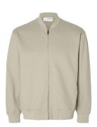 Selected Homme Slhmack Sweat Bomber Ls Noos Beige