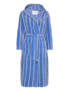 Rosemunde Rwadamo Striped Hooded Robe Blå