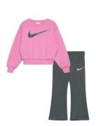 Nike Nike Swoosh Spirit Leggings Set Rosa