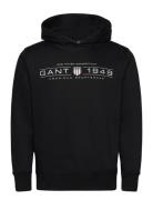 GANT Graphic Hoodie Svart