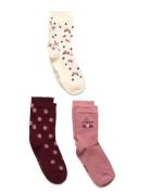 Minymo 3-Pack Socks Rosa