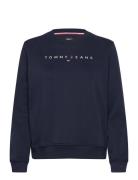 Tommy Jeans Tjw Reg Linear Crew Ext Marinblå