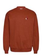 Les Deux Clyde Aop Sweatshirt Orange