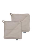 Södahl Pot Holders 20X20 Soft 2 Pcs Beige Beige