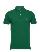 Polo Ralph Lauren Slim Fit Mesh Polo Shirt Grön