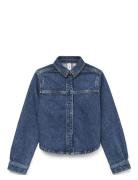 Vero Moda Girl Vmhayden Ls Bow Denim Shirt Ra3040 Girl Blå