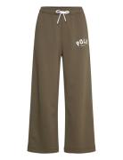 Polo Ralph Lauren Logo Fleece Wide-Leg Sweatpant Khaki Green