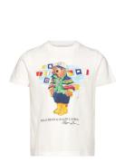 Ralph Lauren Kids Polo Bear Cotton Jersey Tee Vit