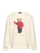 Ralph Lauren Kids Lunar New Year Polo Bear Sweatshirt Kräm