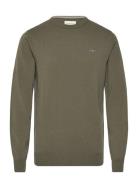 GANT Superfine Lambswool C-Neck Grön