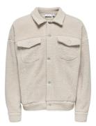 ONLY & SONS Onsdeacon Rlx Sherpa Overshirt Sweat Vd Kräm