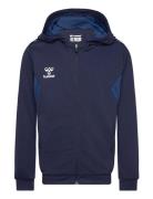 Hummel Hmlauthentic Pl Zip Hoodie Kids Blå