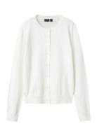 LMTD Nlfdancy Ls Short Knit Cardigan Vit