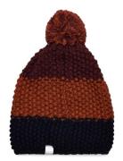 Color Kids Hat - Colorblock Brun