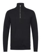 Lindbergh 100% Recycle Knit Half Zip Svart