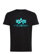 Alpha Industries Basic T-Shirt Foil Print Svart