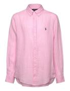 Ralph Lauren Kids Linen Shirt Rosa