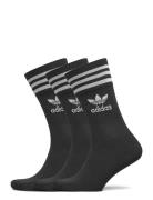 Adidas Originals Mid Cut Crew Socks 3 Pairs Svart