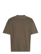 Weekday Great Boxy Heavyweight T-Shirt Khaki Green