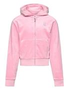 Juicy Couture Jc Diamante Zip Thru Hood Rosa