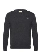 GANT Extrafine Lambswool C-Neck Grå