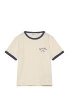 GANT Script Logo Slim Top Kräm