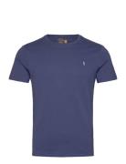 Polo Ralph Lauren Custom Slim Fit Jersey Crewneck T-Shirt Marinblå