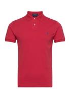 Polo Ralph Lauren Slim Fit Mesh Polo Shirt Röd