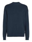 Calvin Klein Jeans Linear Sweater Marinblå