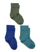 Lindex Sock 3 P Sb Solid Antislip Multi/patterned