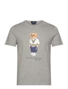 Polo Ralph Lauren Custom Slim Fit Polo Bear Jersey T-Shirt Grå