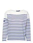 Polo Ralph Lauren Striped Boatneck Mariner Tee Blå