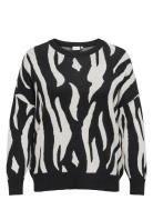 ONLY Carmakoma Carmontana Ls Jq Loose O-Neck Knt Svart