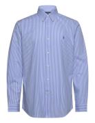 Polo Ralph Lauren Custom Fit Striped Stretch Poplin Shirt Blå