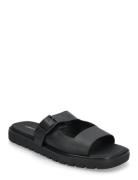 Calvin Klein Sq Molded Sandal Dblbar Buckle Svart