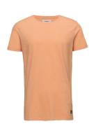 Lindbergh Mouliné O-Neck Tee S/S Orange