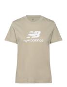 New Balance Sport Essentials Jersey Logo T-Shirt Beige