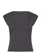 Gina Tricot Soft Touch Tight Top Grå