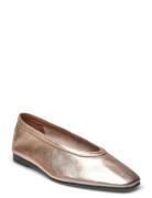 Tommy Hilfiger Soft Metal Lthr Ballerina No Bow Guld