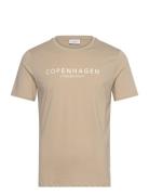 Lindbergh Copenhagen Print Tee S/S Beige