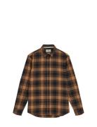 Anerkjendt Akleif Flannel Check Shirt Brun