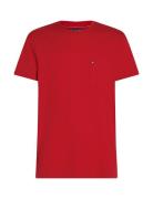 Tommy Hilfiger Essential Solid Pocket Tee Röd