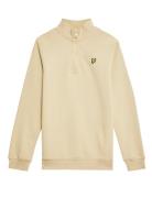 Lyle & Scott Quarter Zip Pullover Beige