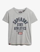 Superdry Ath Graphic Fitted Tee Grå