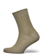 Mp Denmark Julia Glitter Sock Khaki Green