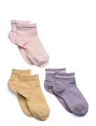 Mp Denmark Petra Sneaker Socks - 3-Pack Lila