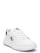 Calvin Klein Kids Minimal Lace-Up Sneaker With Over Sole Vit